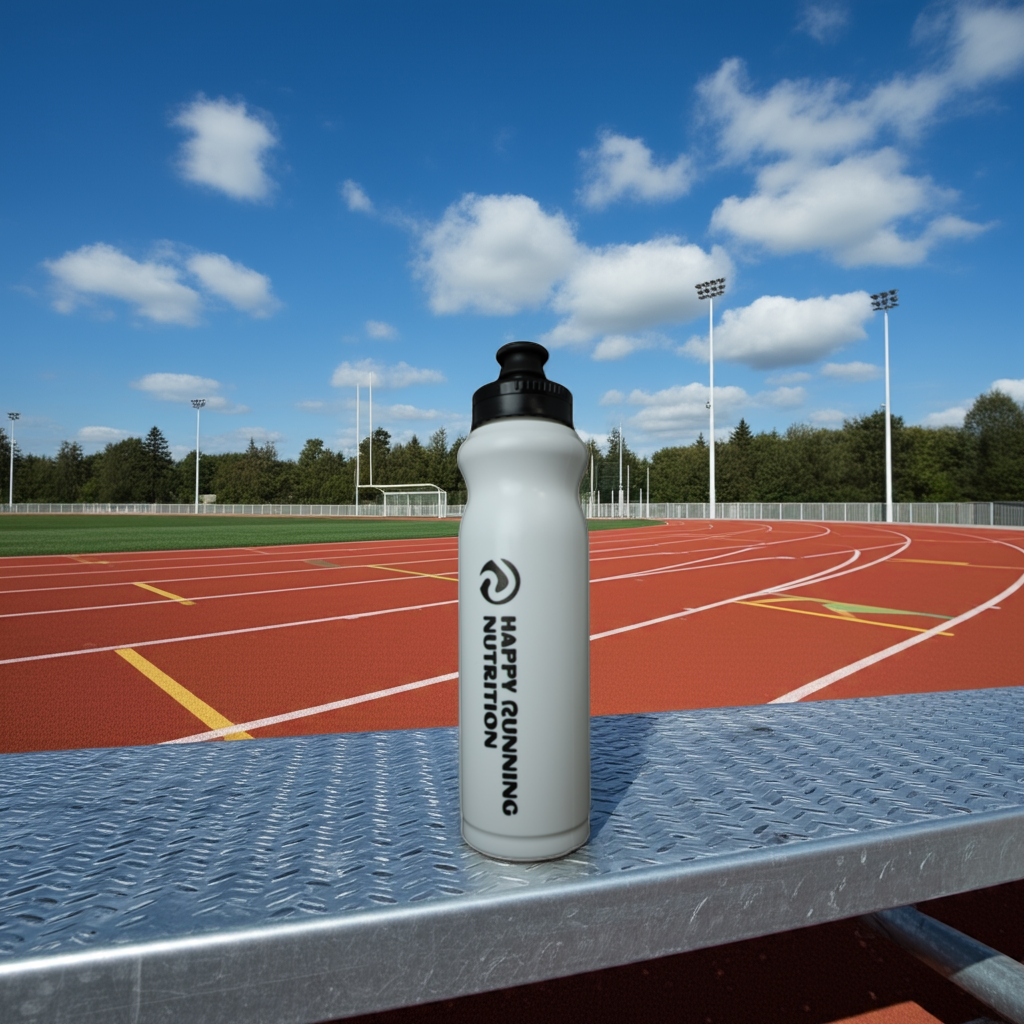14oz Happy Running Nutrition branded Training & Race Day Water Bottle